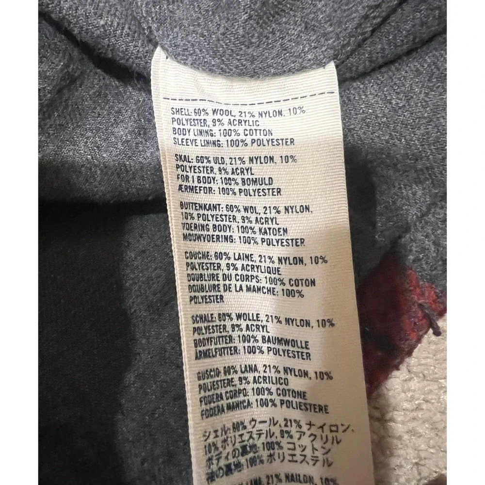 Abercrombie Girls Plaid Coat - Size Medium